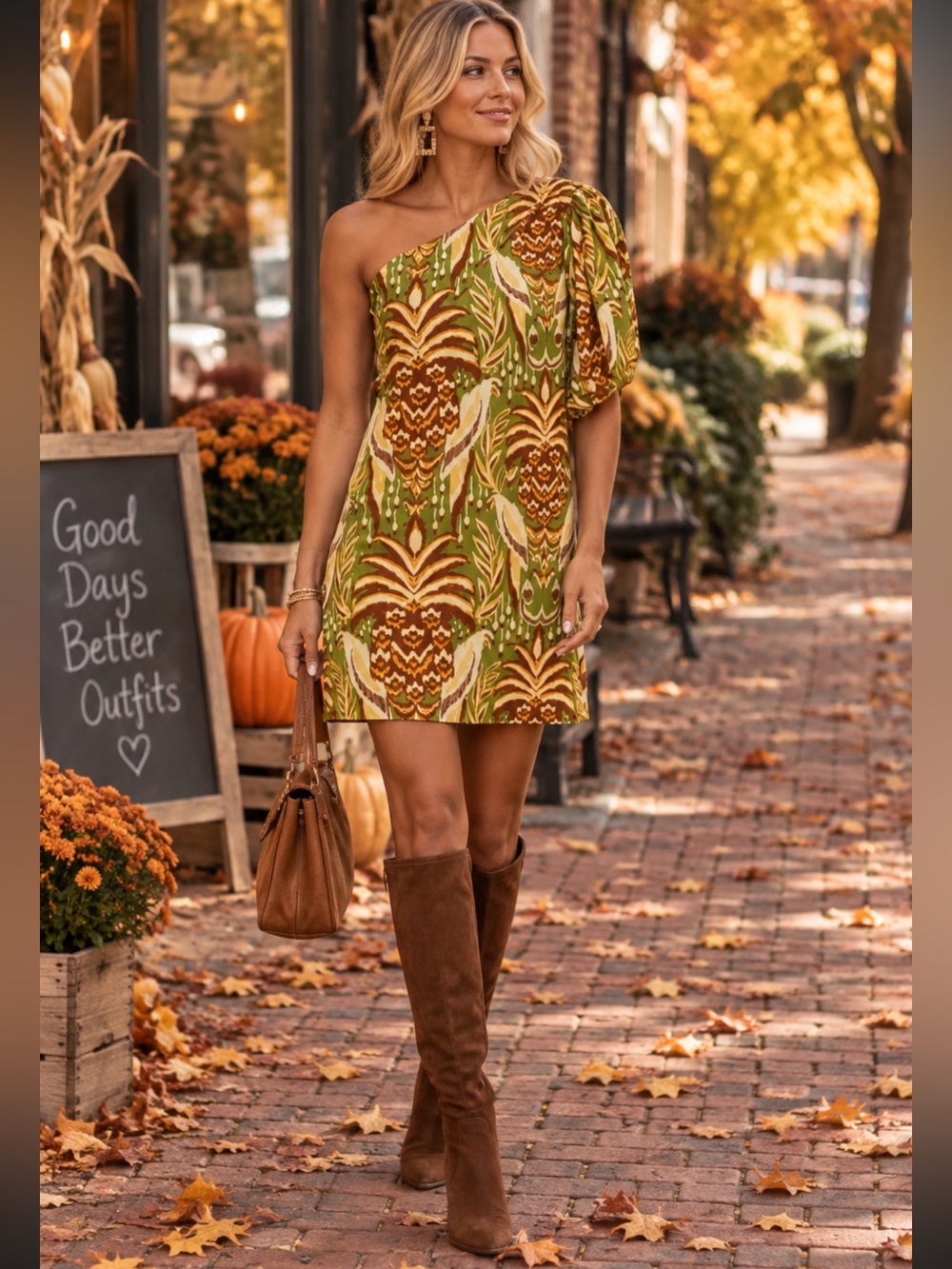 Farm Rio Green Tapestry linen blend Mini Dress size Small